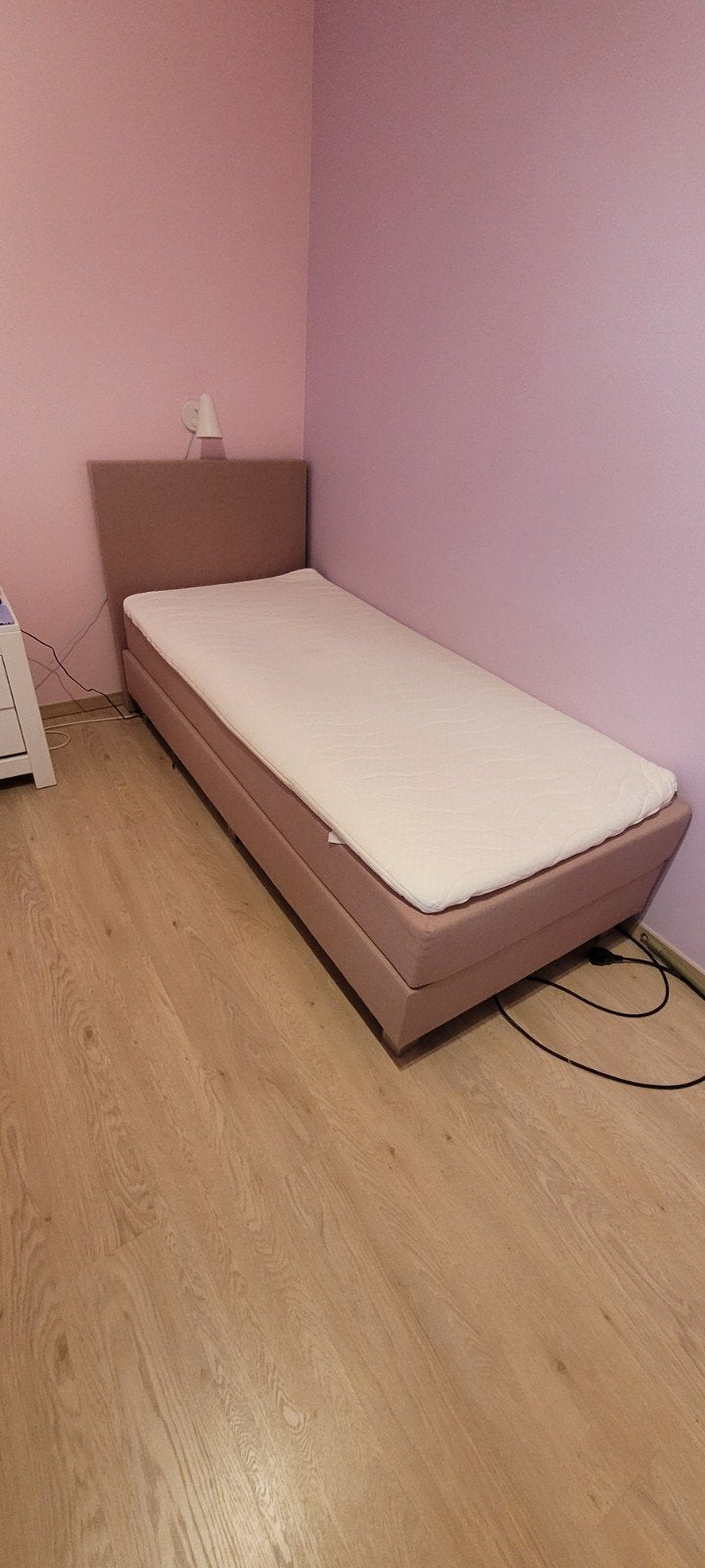 1 persoonsbed boxspring, Ophalen, Gebruikt, 90 cm, Eenpersoons