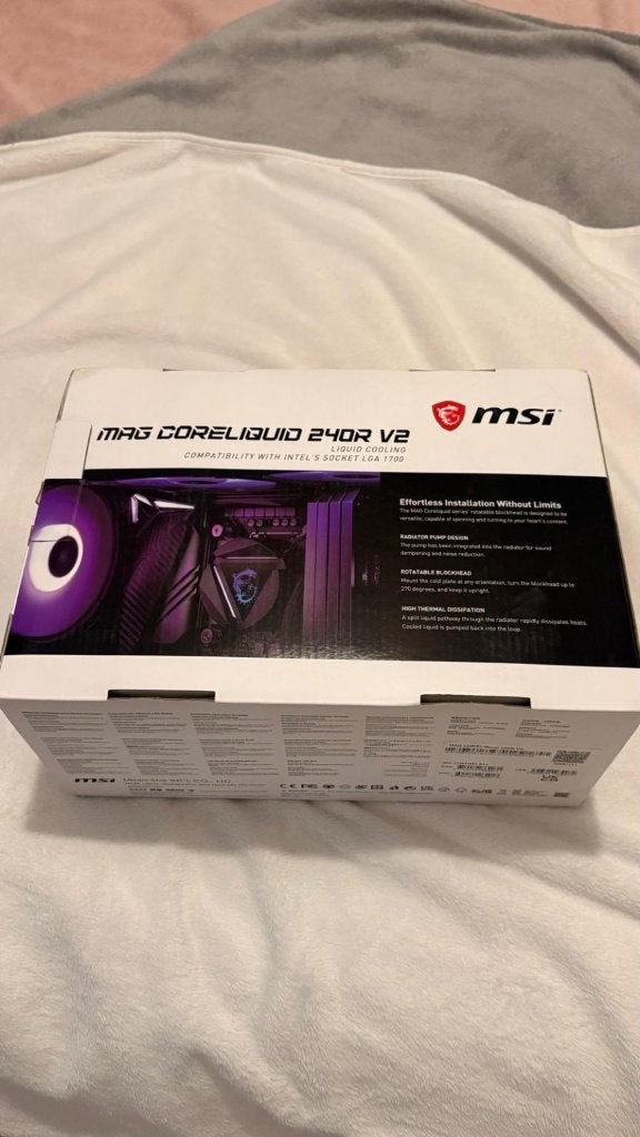 MSI MAG CoreLiquid 240R V2 RGB, Computers en Software, Computerkoelers, Ophalen of Verzenden, Refurbished, Luchtkoeling