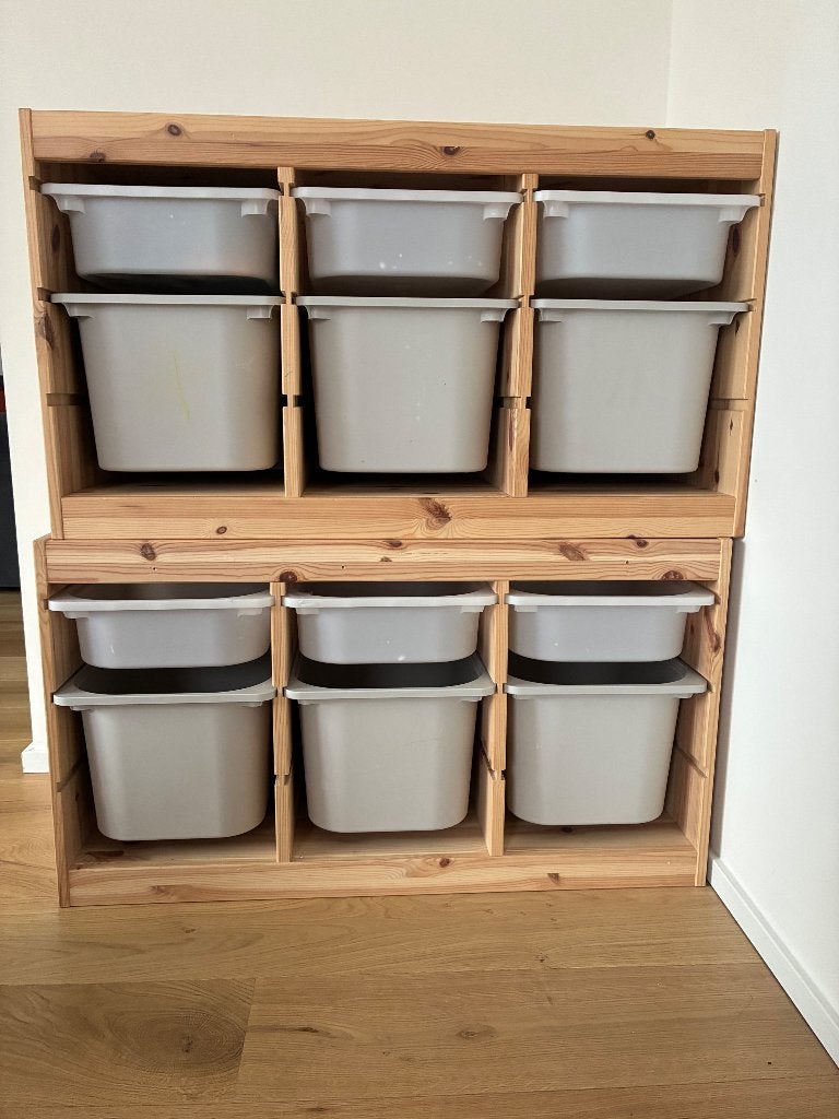 Meuble rangement enfant Trofast IKEA, Gris, Meuble de rangement, Enlèvement, Utilisé
