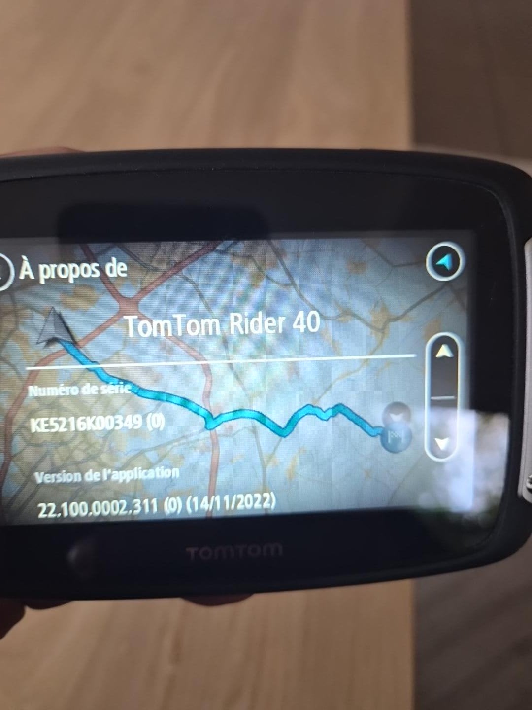 GPS moto TomTom Rider 40 – État impeccable + support, Enlèvement, Comme neuf