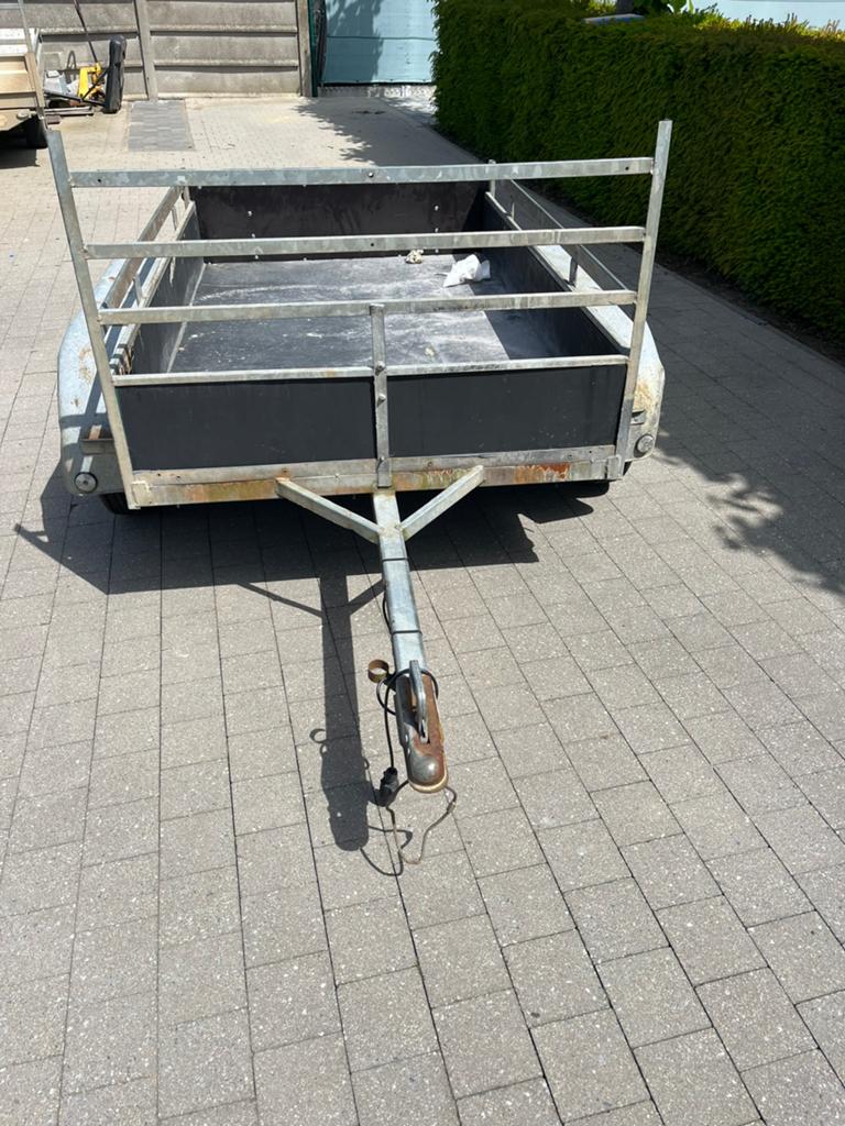 Aanhangwagen dubbel as, Ophalen, Gebruikt