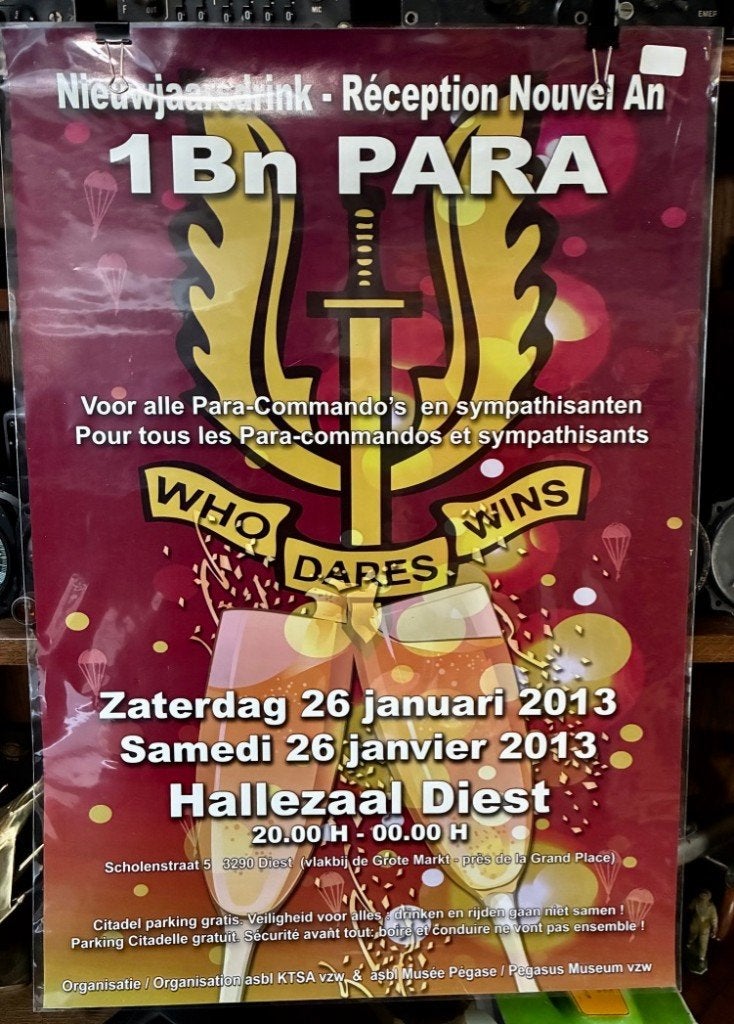 1Bn Para Nieuwjaarsdrink Diest 2013., Ophalen of Verzenden, Landmacht, Foto of Poster