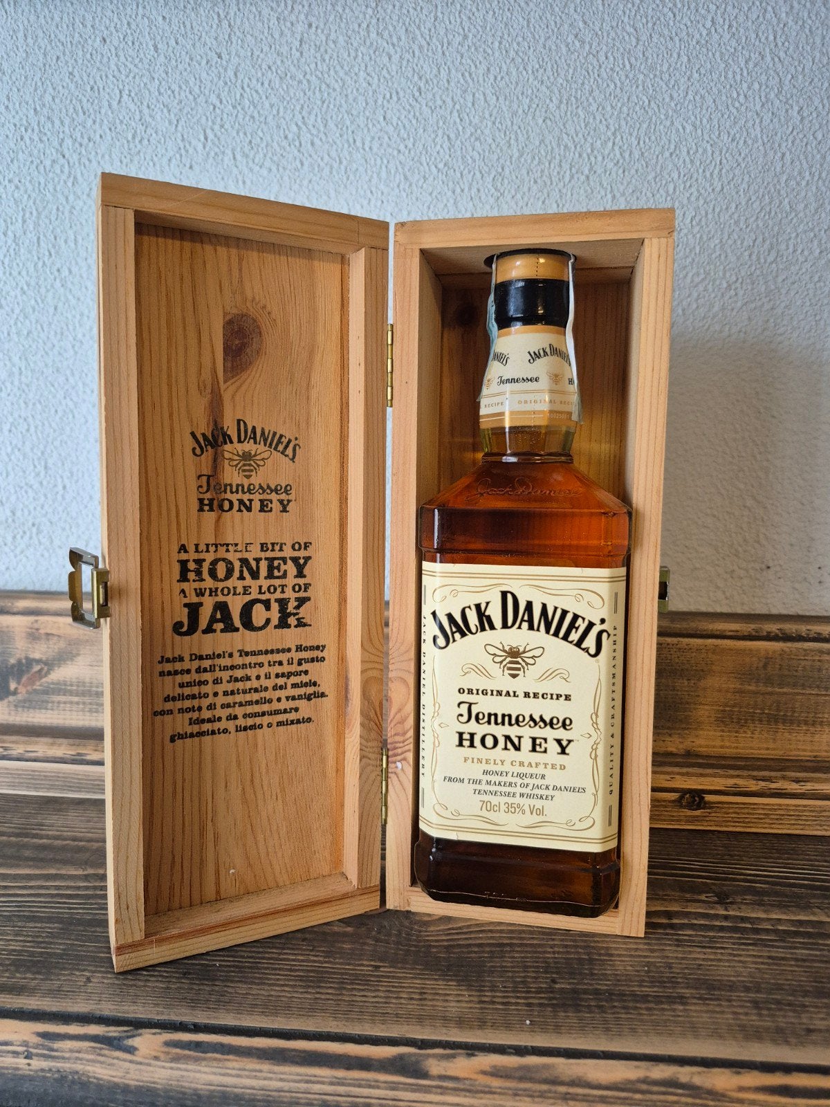 Jack Daniel's Honey Italië 700ml Zeldzame box, Verzamelen, Ophalen of Verzenden, Italië