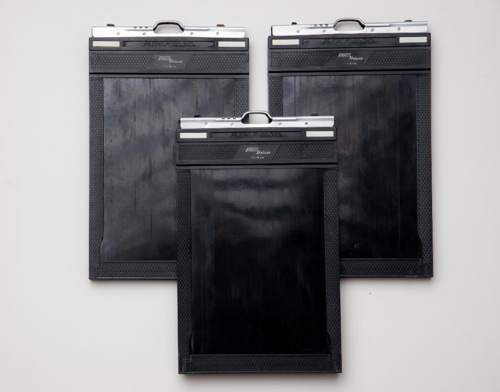Vlakfilmcassettes 13x18 Fidelity Deluxe 3 stuks, Ophalen of Verzenden, Zo goed als nieuw, Overige Merken