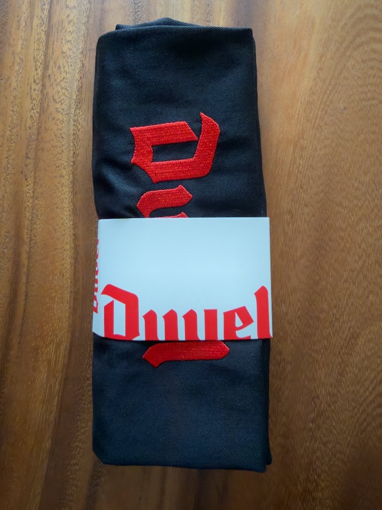 Duvel keukenschort – zwart met geborduurd logo – nieuw, Ophalen of Verzenden, Nieuw, Kleding, Duvel