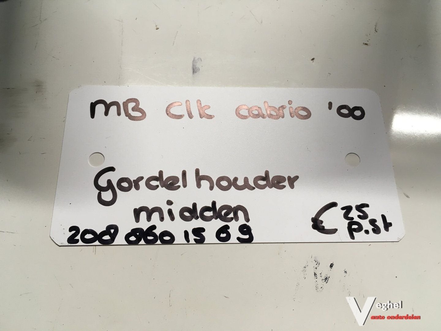 Mercedes  CLK Cabrio 2000  Gordel insteek  208 860 1569, Gebruikt, -, -, Ophalen of Verzenden