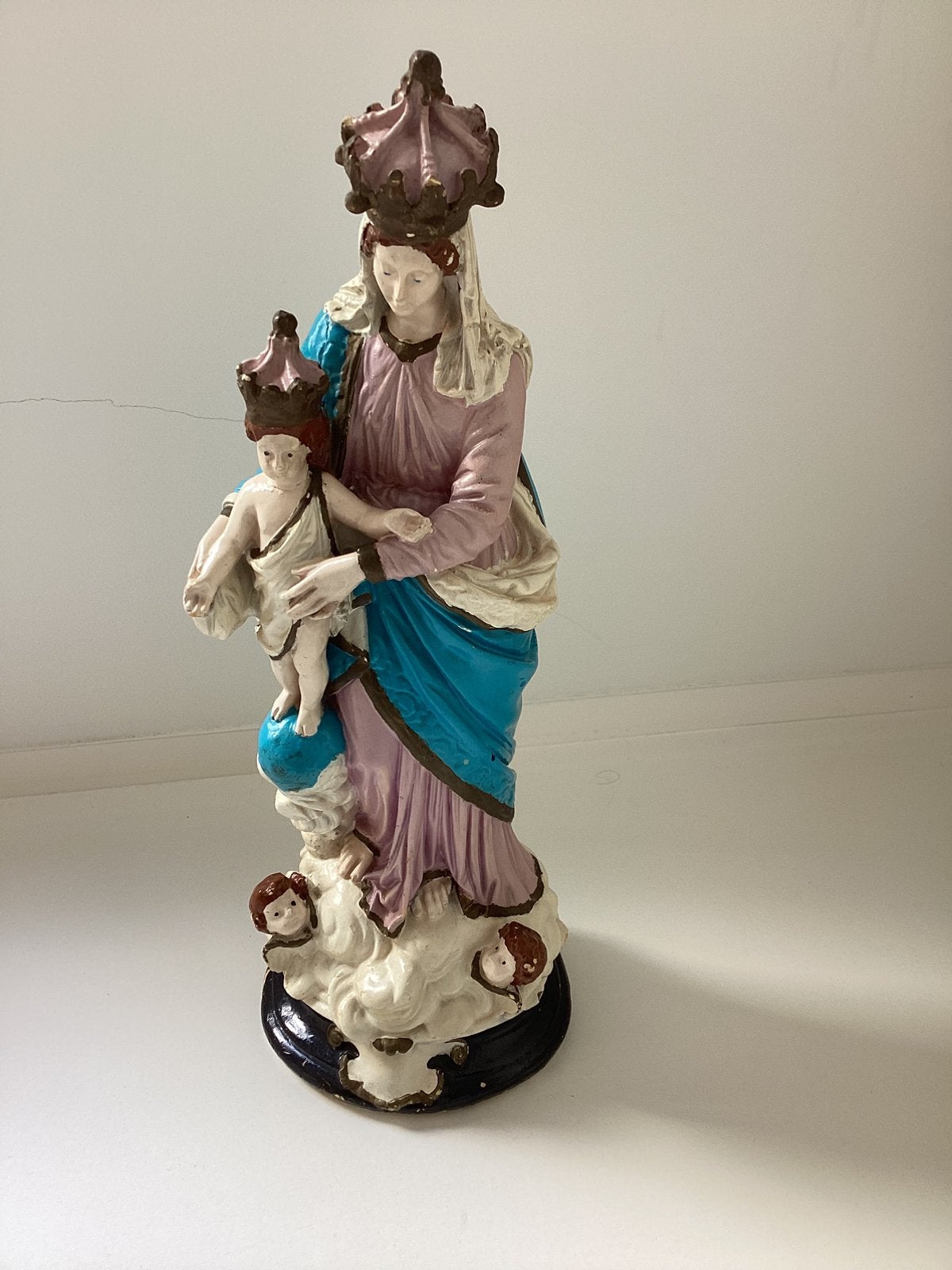 Madonna met kind gips, Antiquités & Art, Antiquités | Objets religieux, Enlèvement ou Envoi