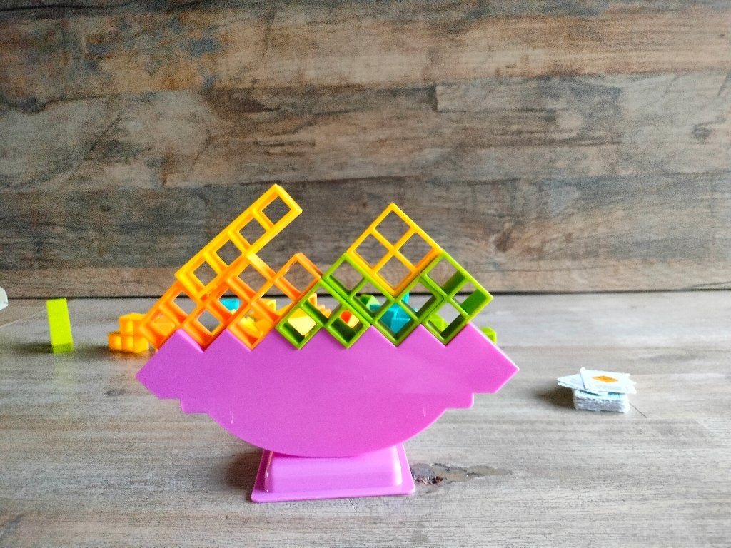 Tetra Tower Balans Spel, Kinderen en Baby's, Speelgoed | Educatief en Creatief, Ophalen, Zo goed als nieuw, Bouwen