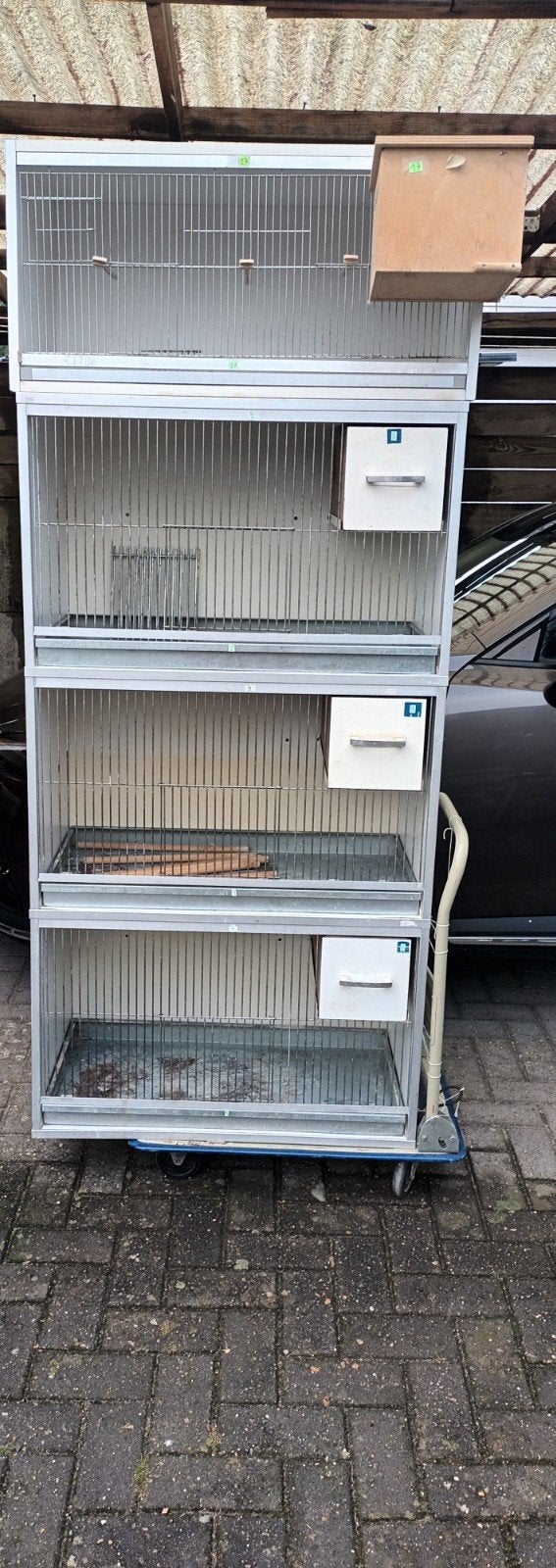 Propere kweekkooien Gu, gebruikt, maar gaan nog jaren mee., Animaux & Accessoires, Enlèvement, Utilisé, Autres matériaux, Cage d'élevage