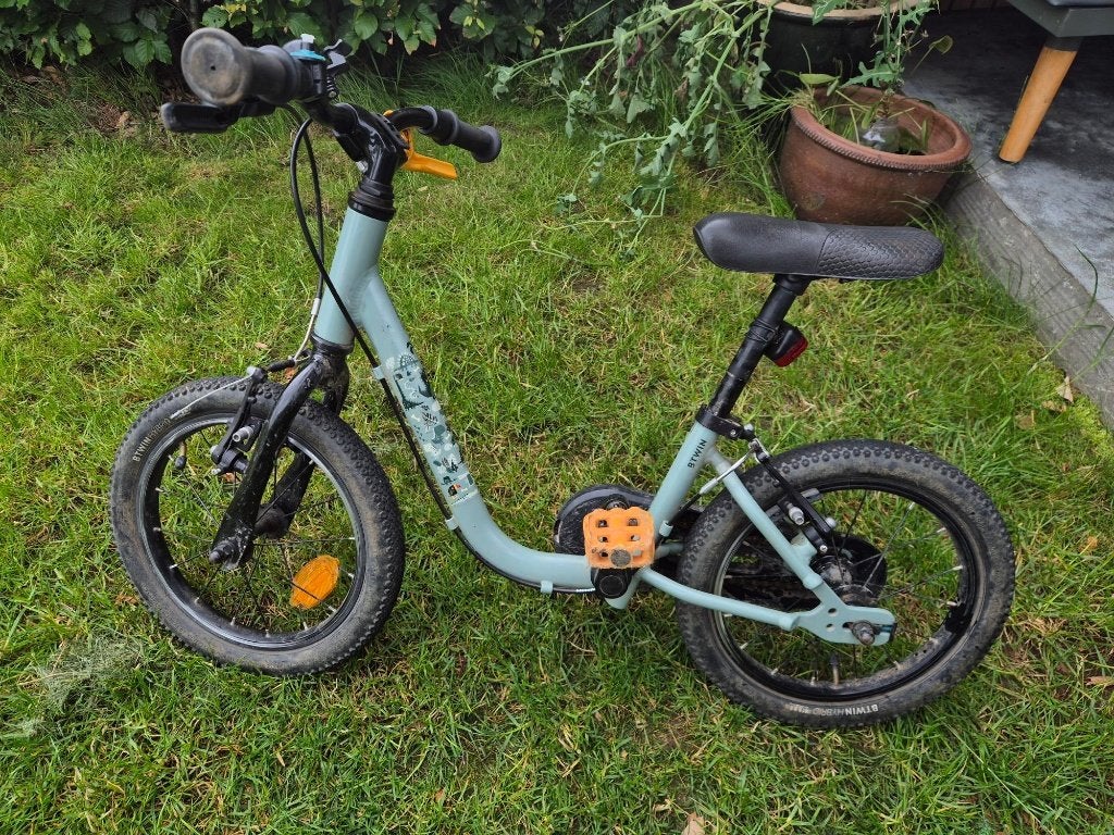 Decathlon kinderfiets 14 inch, Frein sur jante, Enlèvement, Utilisé, Btwin Decathlon