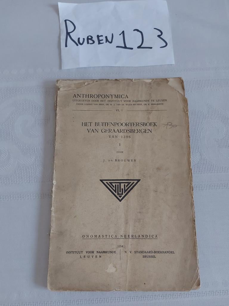 Het buitenpoortersboek van Geraardsbergen Jozef De Brouwer, Enlèvement ou Envoi