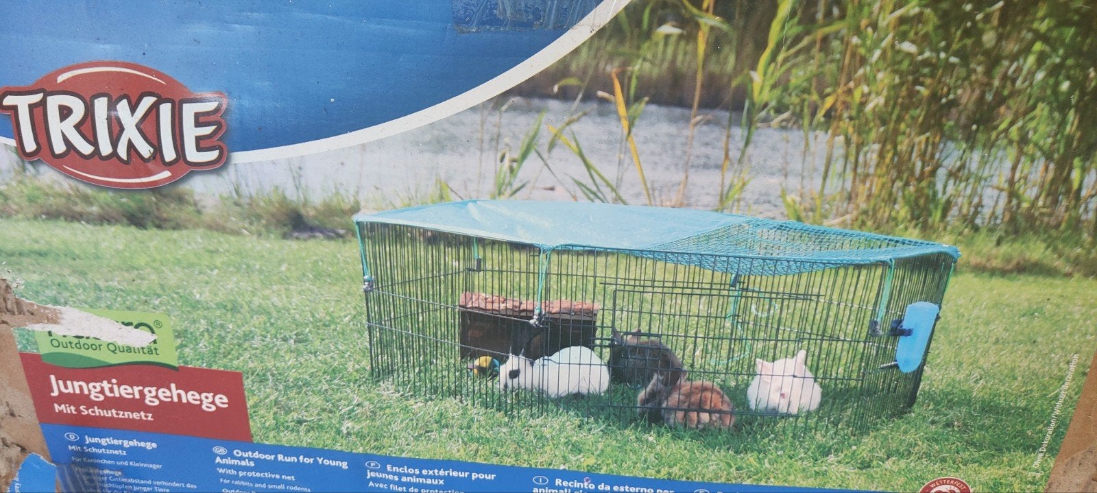 Trixie Natura Knaagdierren / Konijnenren met beschermnet, Enlèvement
