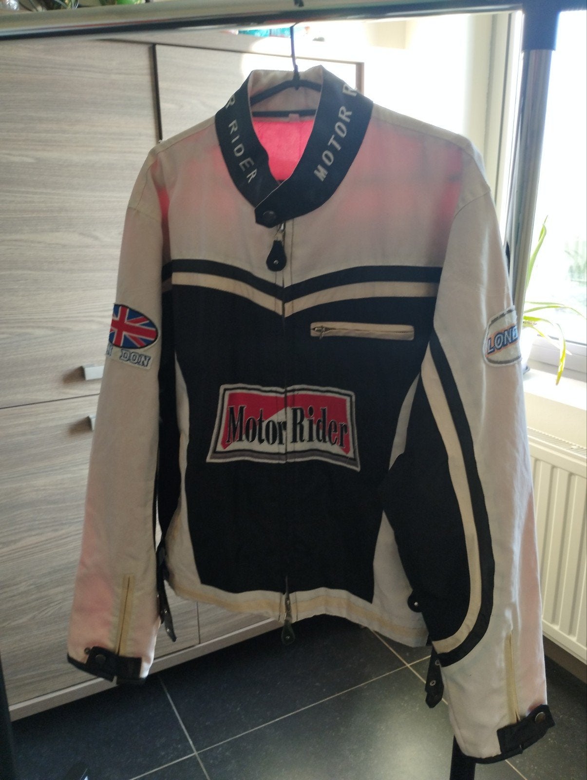 motor rider racing jas, maat Medium, Motoren, Ophalen of Verzenden, Tweedehands, Jas | textiel
