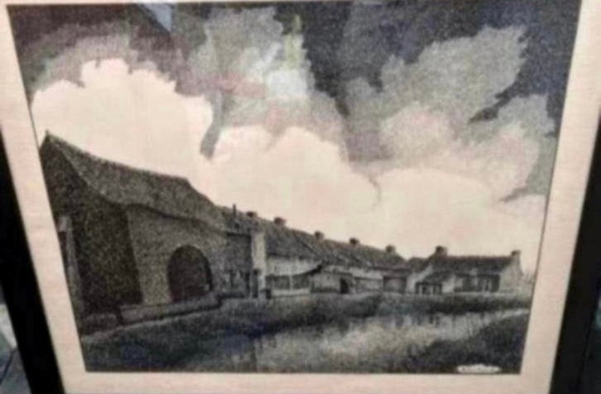 Oud schilderij gesigneerd door Boussu, Antiek en Kunst, Ophalen, Gesigneerd