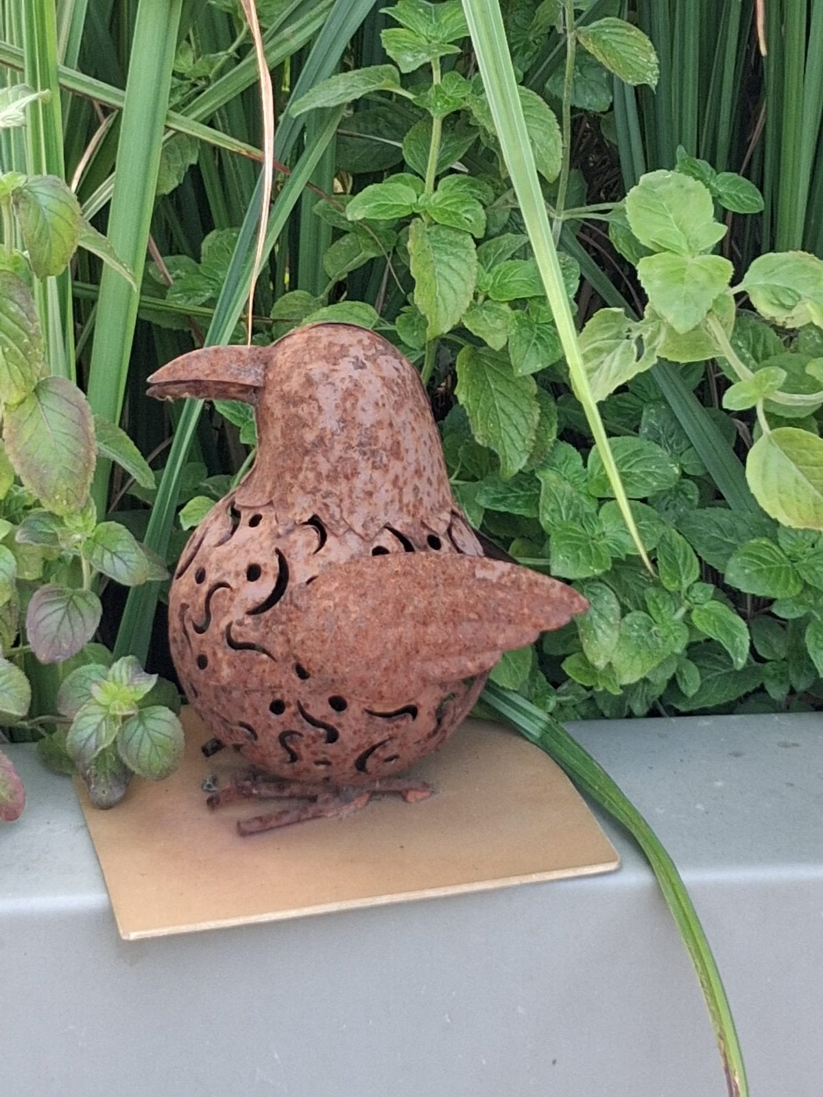 Oiseau décoratif de jardin en acier Corten, Jardin & Terrasse, Enlèvement, Comme neuf