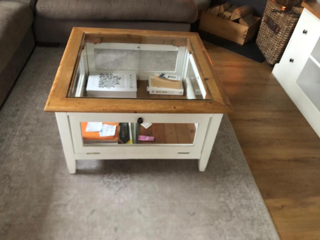 Salontafel, Huis en Inrichting, Tafels | Salontafels, Ophalen, Gebruikt, 50 tot 100 cm, Vierkant