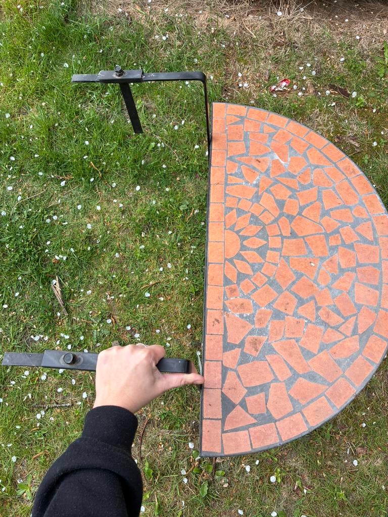 Balkontafel, Ophalen, Gebruikt