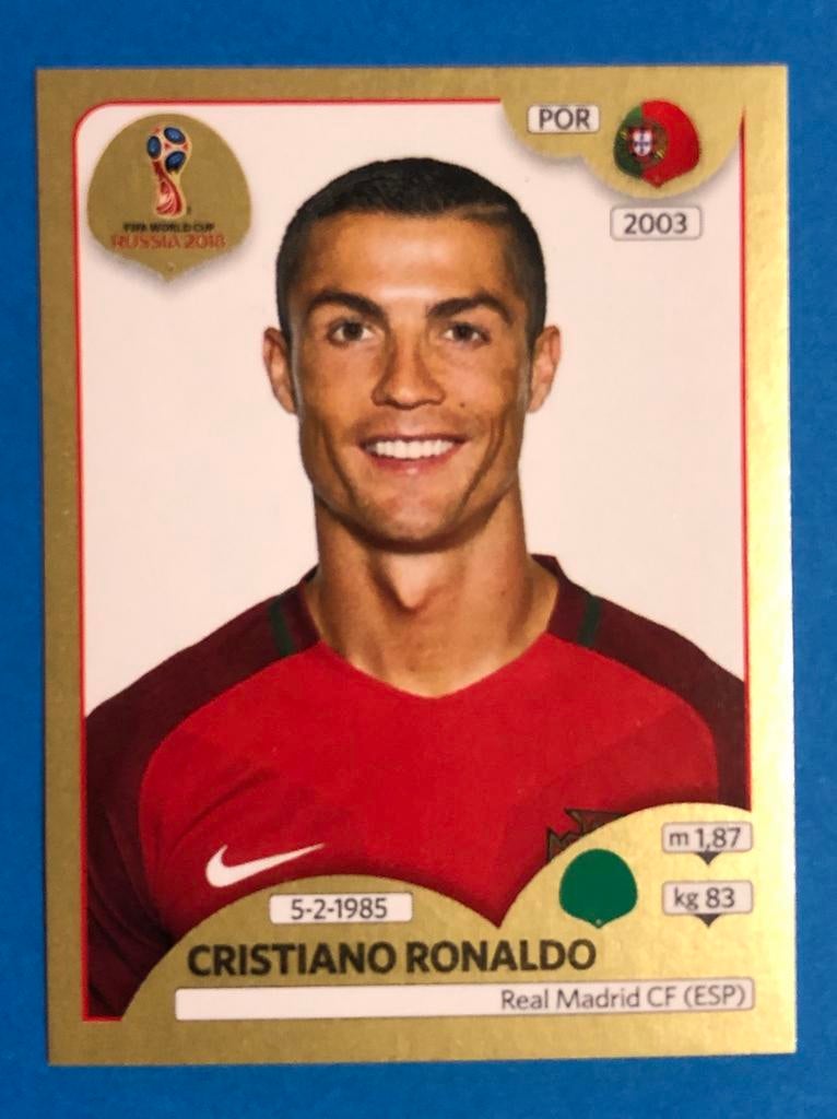Panini WorldCup 2018 SwissGold Edition 130 Cristiano Ronaldo, Envoi, Neuf, Autocollant