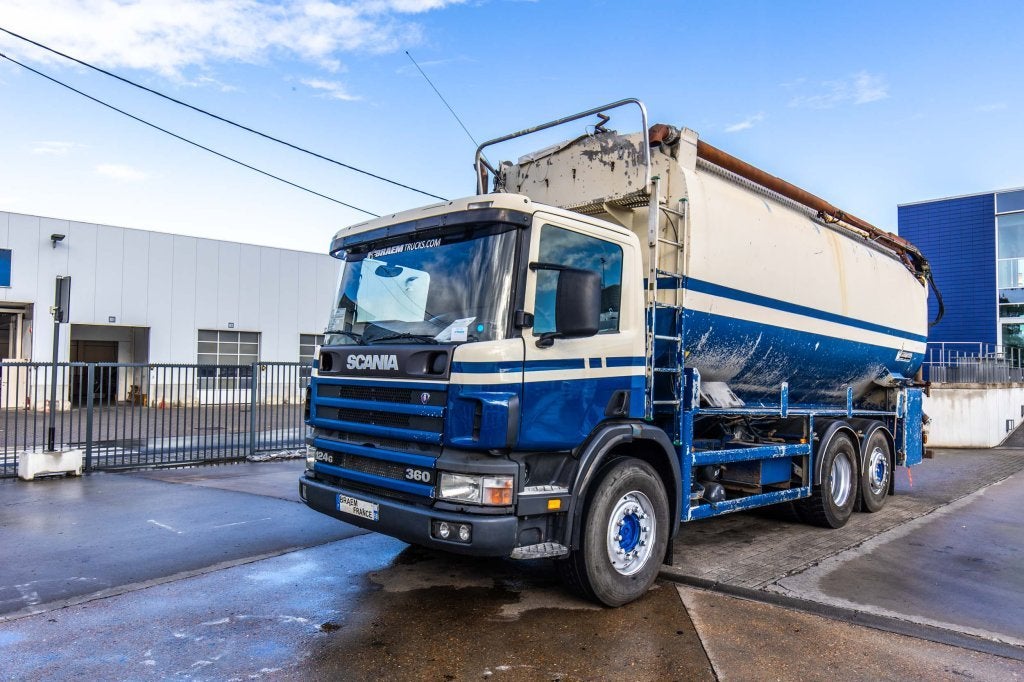 Scania 124.340 - LAMBRECHT-INOX-5 Comp. (bj 1999), Auto's, Elektrische ramen, Wit, Bedrijf, Diesel