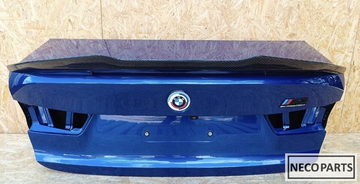 BMW M3 G80 COMPETITION ACHTERKLEP KLEUR B51 CARBON, Arrière, -, Haillon arrière, Utilisé