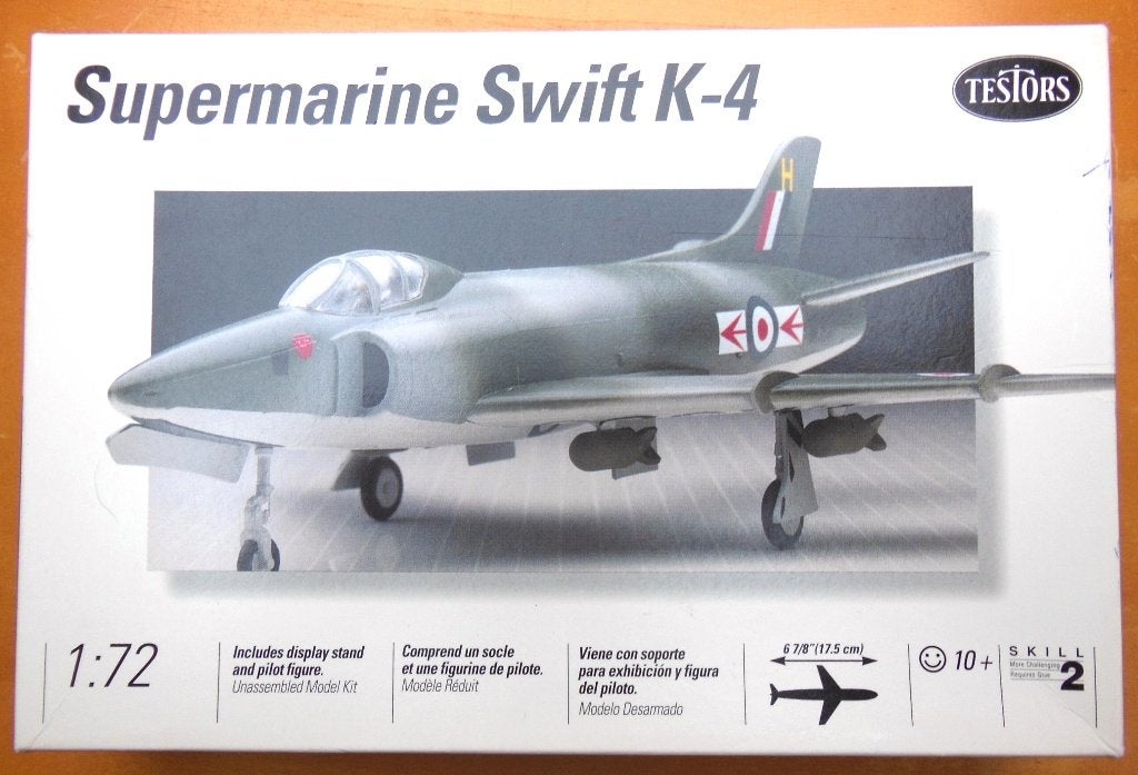 TESTORS Supermarine Swift K4 1/72ième, Verzenden, Nieuw, 1:72 tot 1:144, Vliegtuig