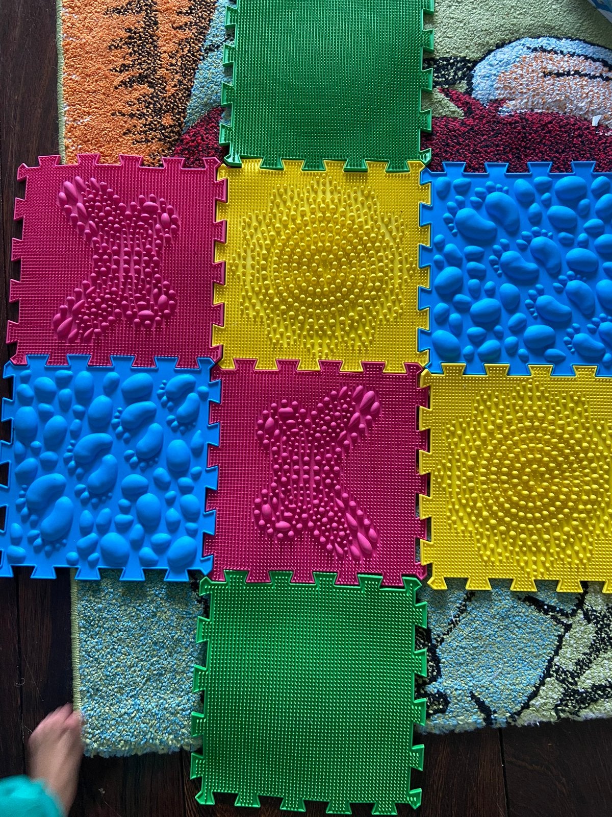 Tapis puzzle massage orthopédique bébé textures multiples, Enlèvement ou Envoi, Comme neuf