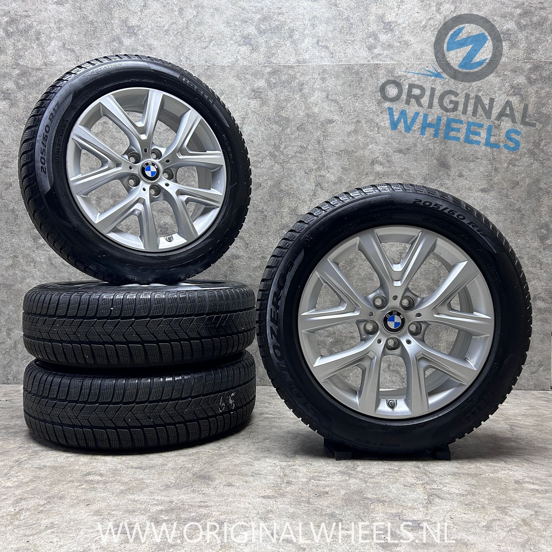 17 inch originele velgen + winterbanden BMW X1 X2 style 574, Auto-onderdelen, Gebruikt, -, -, Banden en Velgen