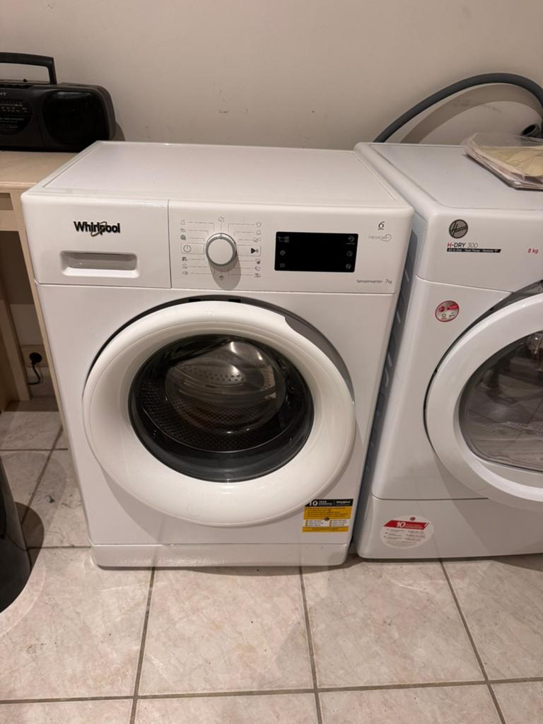 Machine a laver / lave linge whirlpool 7kg, Ophalen, 6 tot 8 kg, Gebruikt, Voorlader