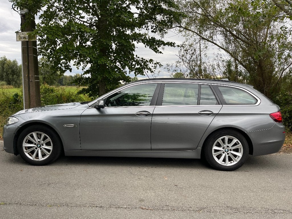 BMW 525dA, Autos, Cuir, Argent ou Gris, Euro 6, Noir