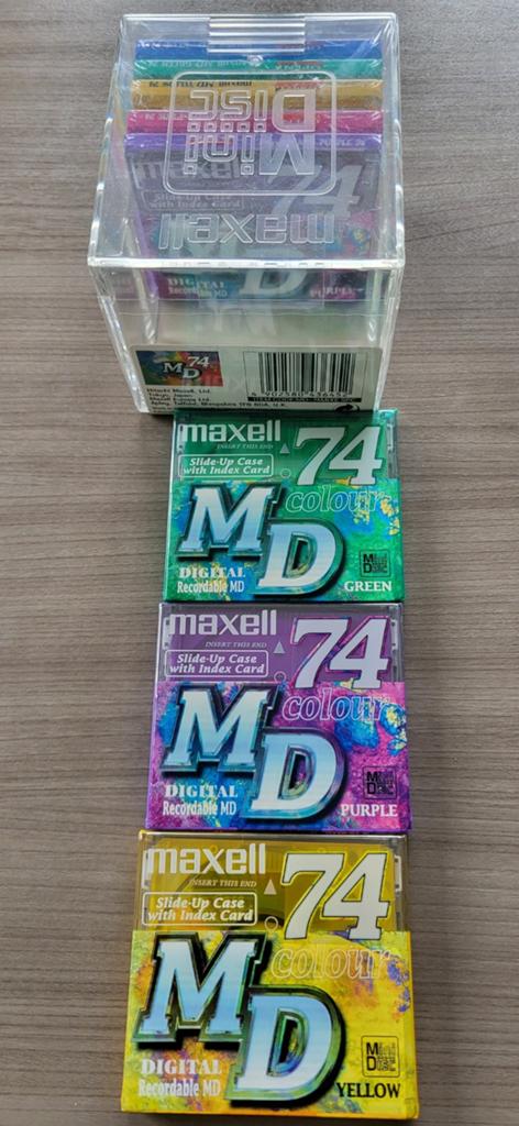 8 x Maxell MiniDisc 74min, Audio, Tv en Foto, Walkmans, Discmans en Minidiscspelers, Ophalen of Verzenden