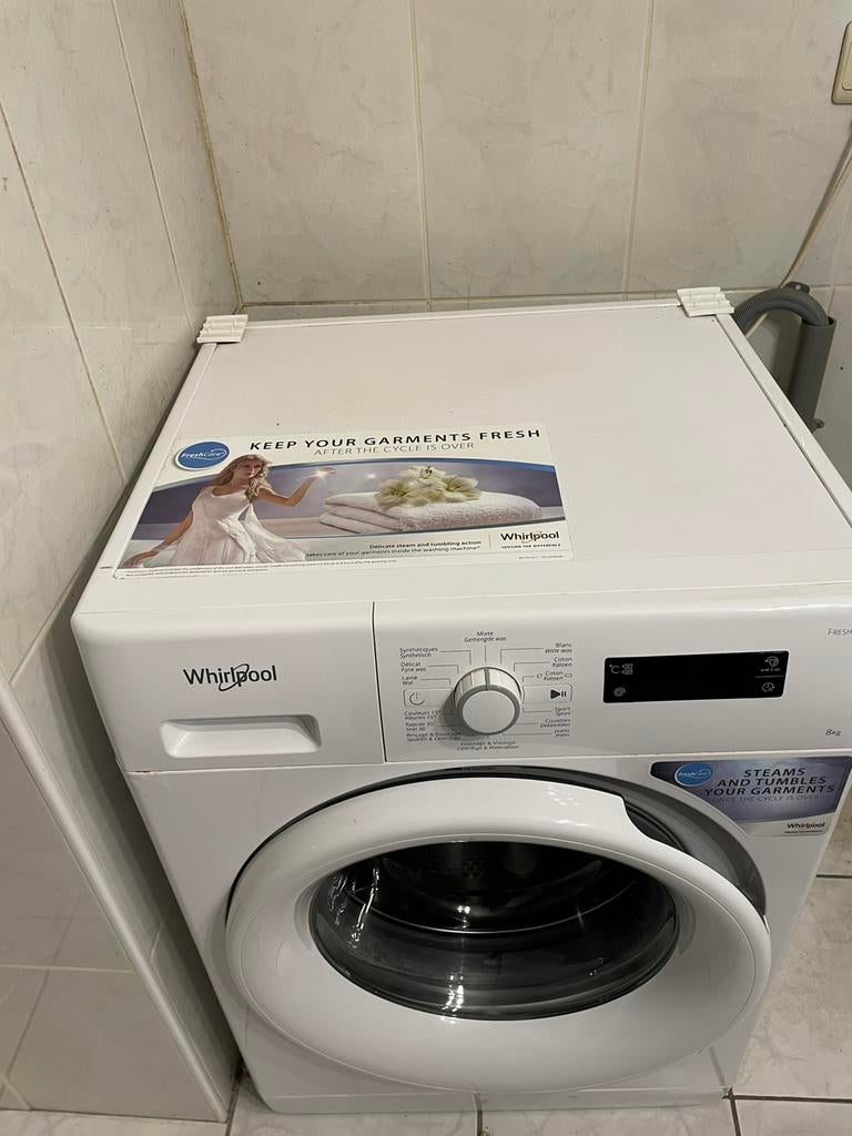 Machine à laver Whirlpool Freshcare + 8 kg (cause de décès), Enlèvement, Comme neuf