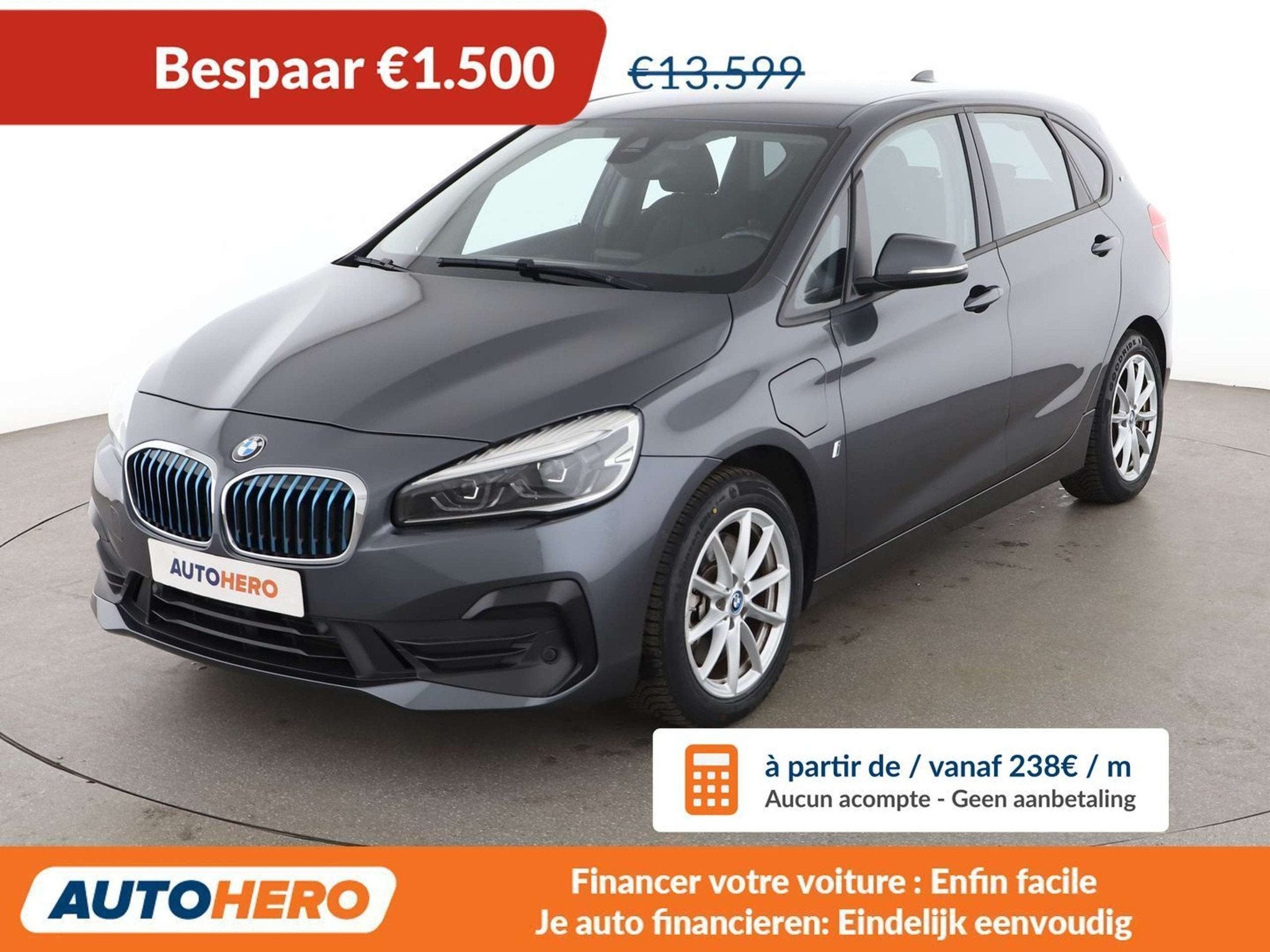 BMW 2 Serie 225 225xe Active Tourer Advantage (bj 2018), Auto's, Automaat, 63 g/km, Stof, Gebruikt