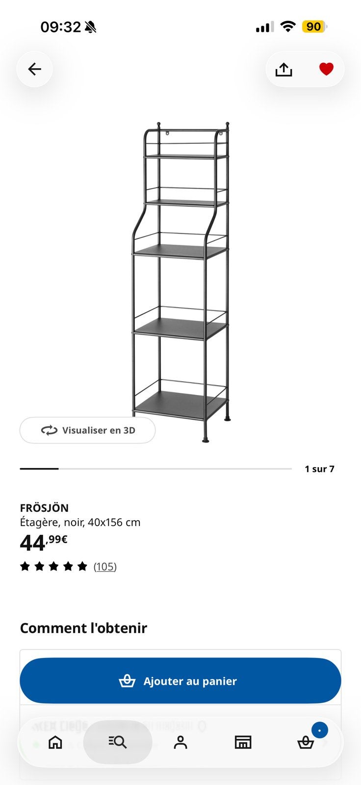Étagère ikea, Maison & Meubles, Enlèvement, Comme neuf