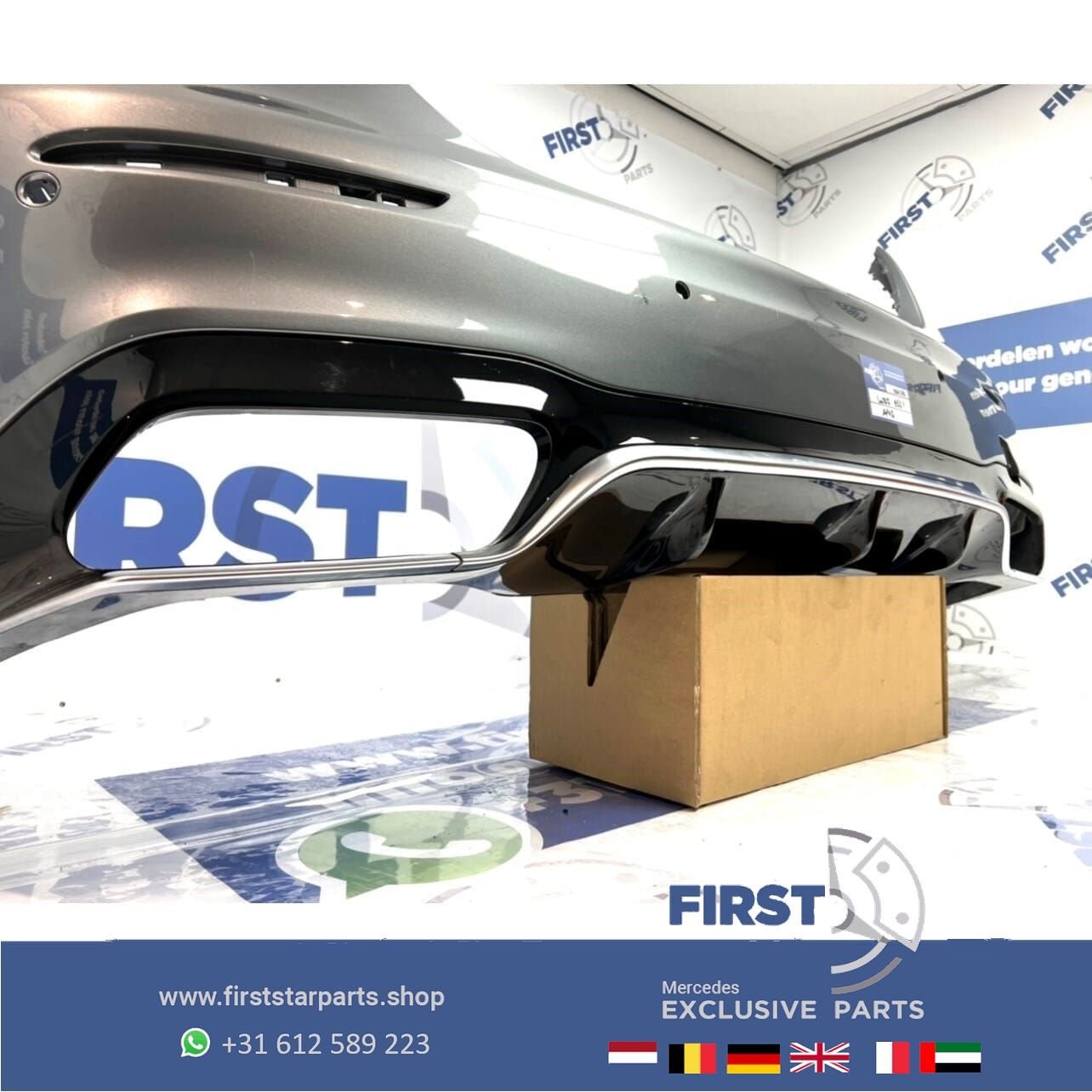 W213 E63 E63S AMG ACHTERBUMPER + DIFFUSER Mercedes E Klasse, Arrière, Utilisé, -, -
