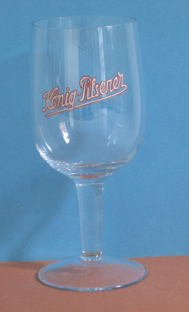 VERRE À BIÈRE KONIG - PILSNER - EMAIL 918, Enlèvement, Utilisé, Verre ou Verres, Autres marques