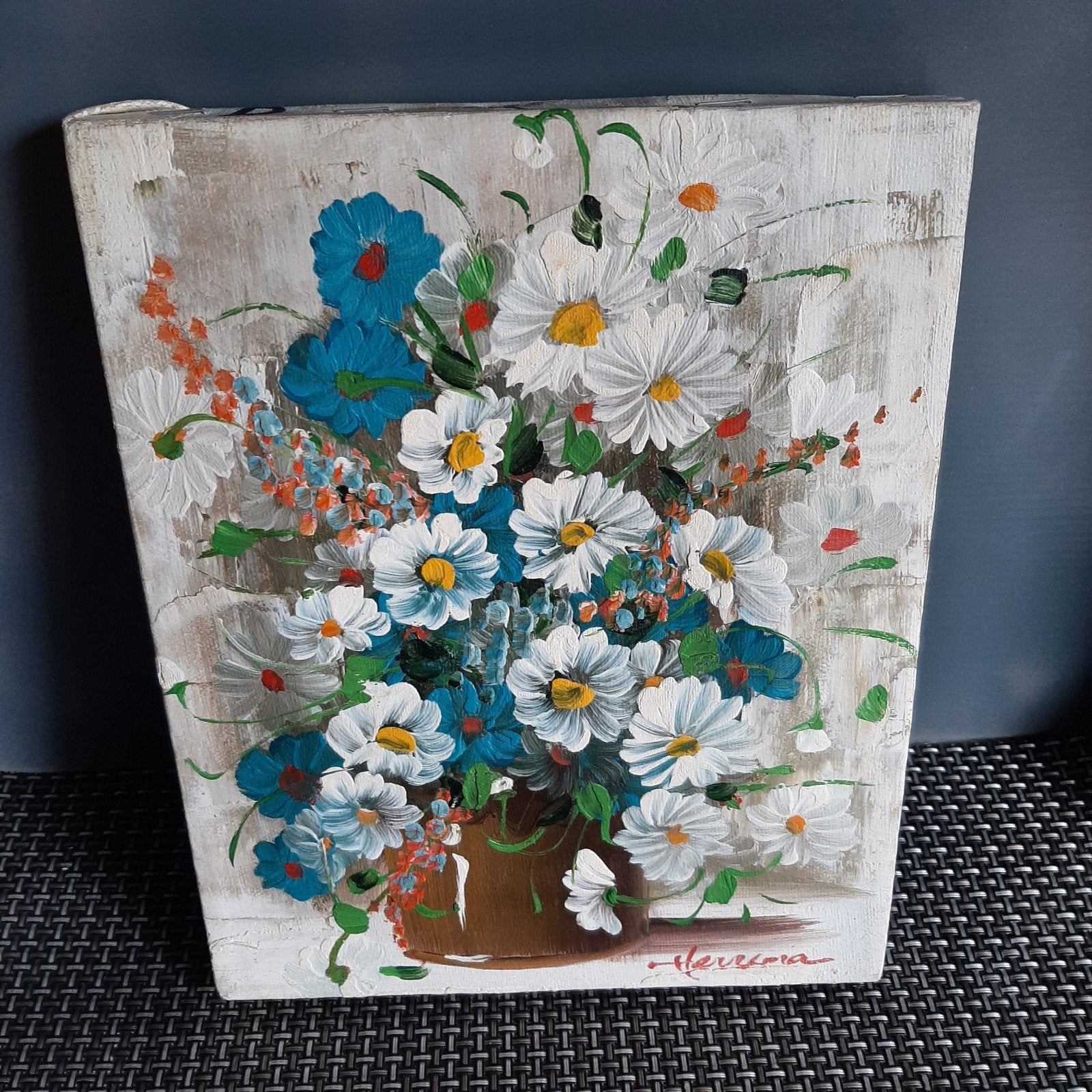 Peinture à  l huile sur toile, Antiquités & Art, Enlèvement, Toile