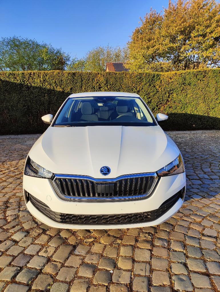 Skoda Scala 1.0 TSI Active (EU6AP), Auto's, Skoda, Voorwielaandrijving, Wit, Bedrijf, 5 deurs