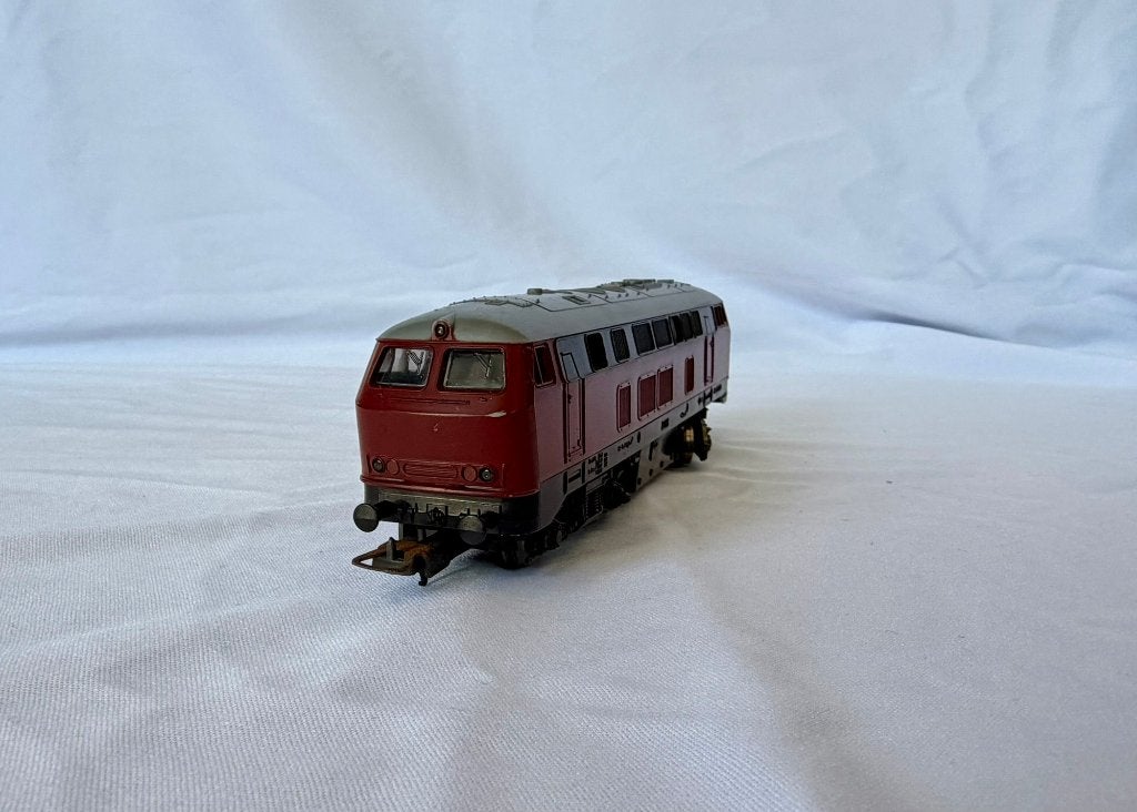 Locomotive Lima Deutsche Bundesbahn rouge HO, Analogique, Enlèvement ou Envoi, Rails, Lima