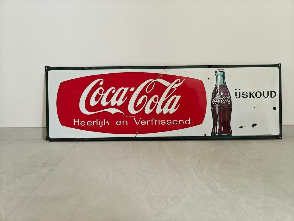 Emaille bord Coca-Cola, Verzamelen, Merken en Reclamevoorwerpen, Ophalen