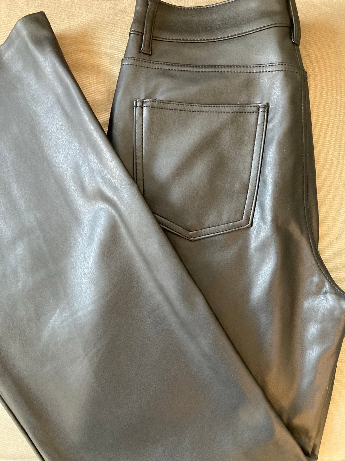 Oraije jeans leder look maat 38, Ophalen of Verzenden, Nieuw, Overige maten, Zwart
