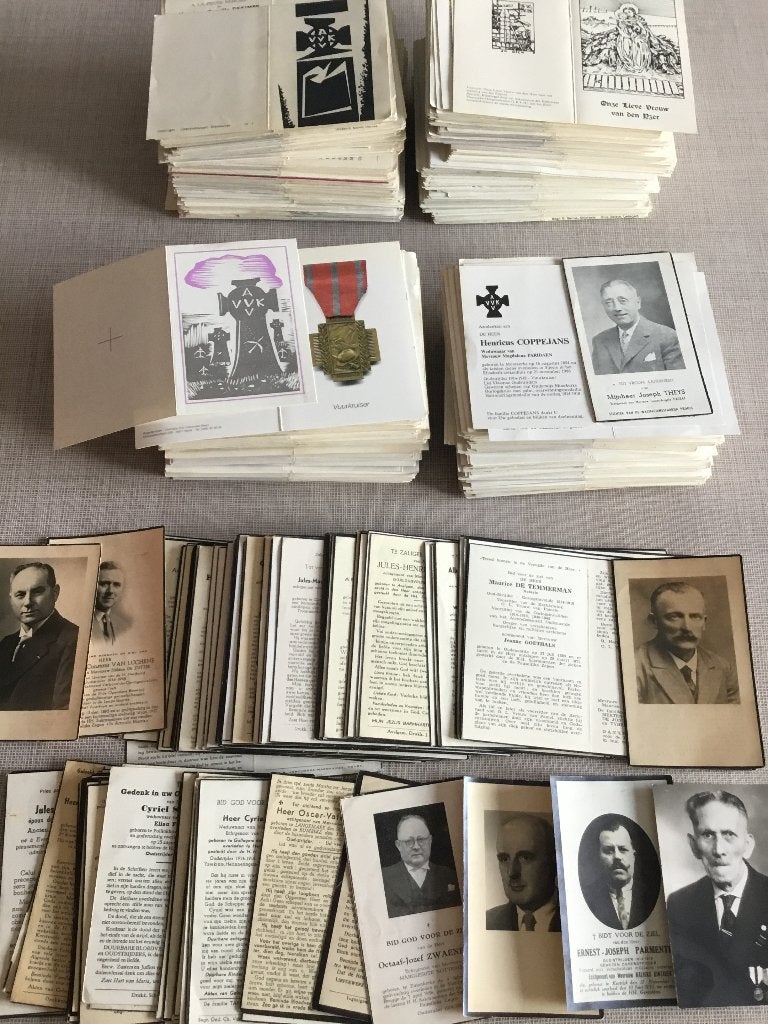 1000 oud strijders, vuurkruisers, soldaten WOI 1914-18, Verzenden, Bidprentje