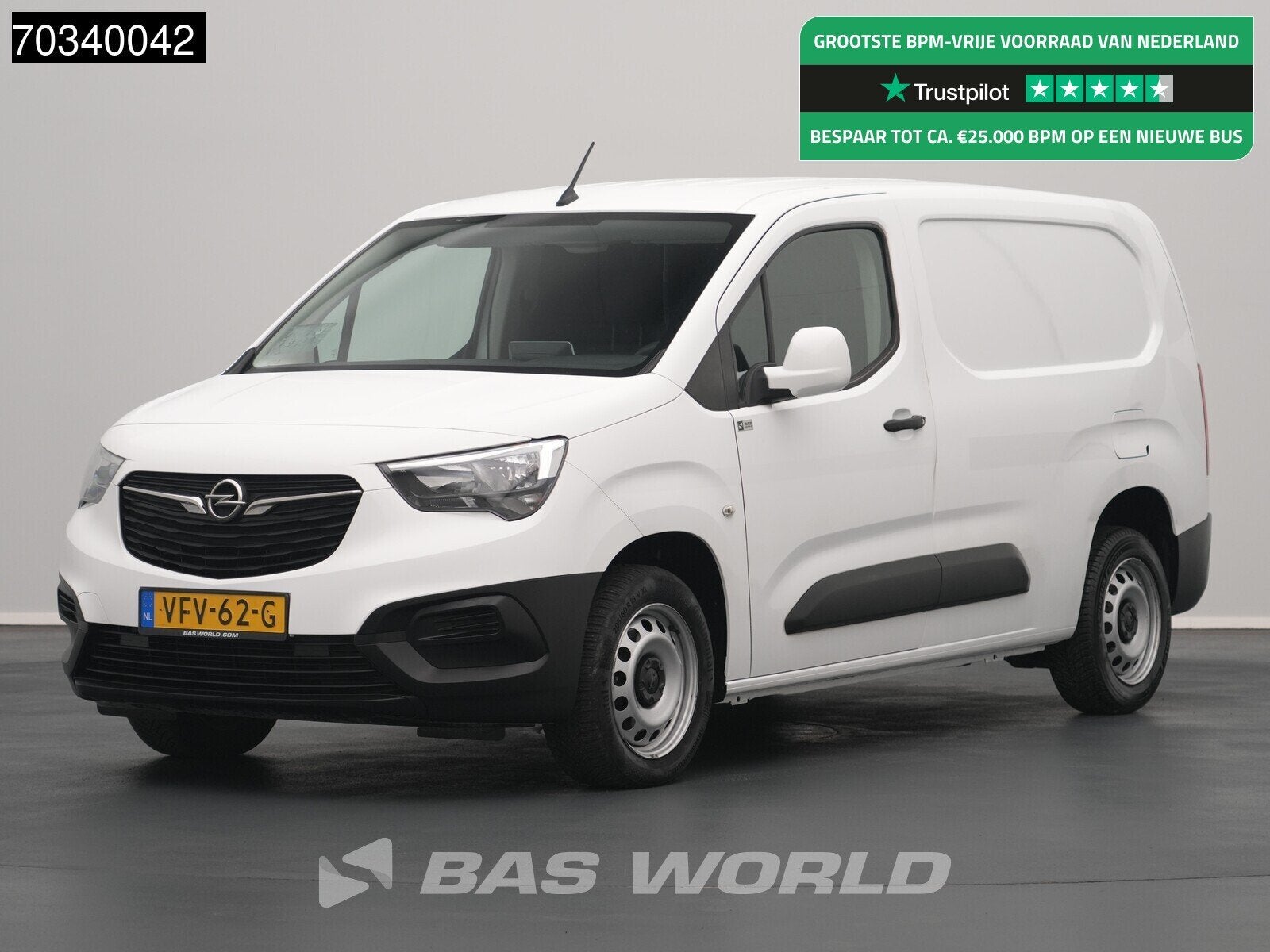 Opel Combo 102pk L2H1 Maxi Airco Navi Carplay Parkeersensore, Auto's, 75 kW, Stof, Gebruikt, Euro 6