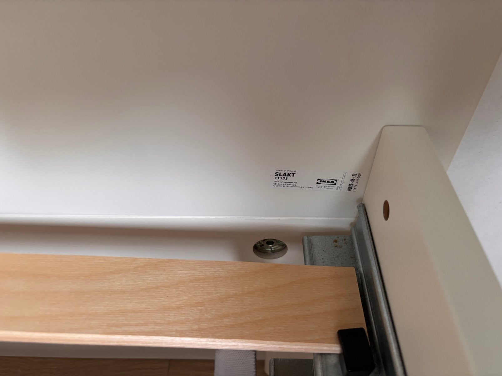 Släkt IKEA - Meegroeibed met lattenbodem, Huis en Inrichting, Ophalen, Eenpersoons, Overige typen, Zo goed als nieuw