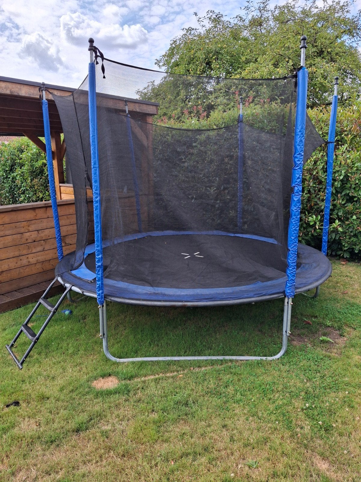 Trampoline de 3 m avec filet de sécurité à vendre, Enlèvement, Utilisé