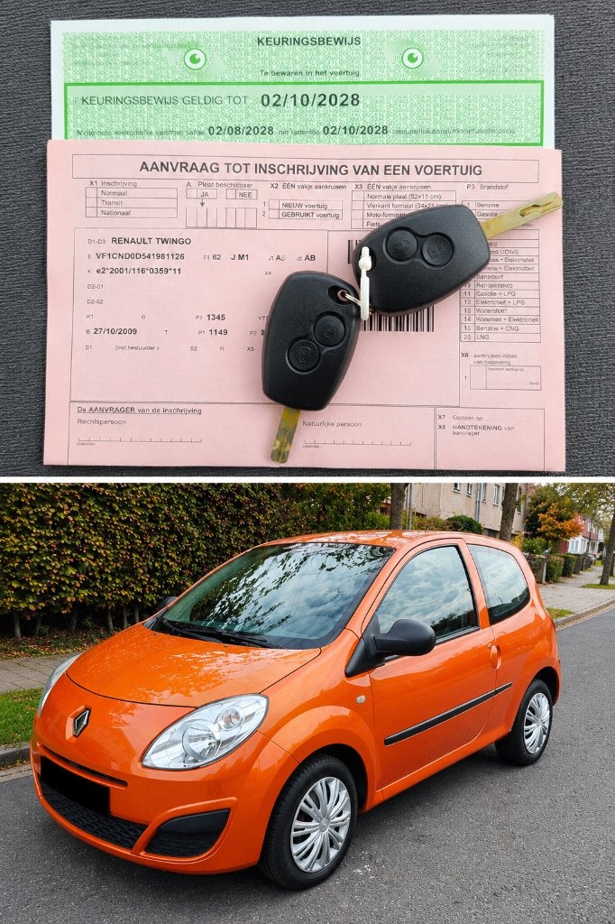 RENAULT TWINGO 2009 1.2 AIRCO/GEKEURD VOOR VERKOOP+CARPASS!, Auto's, Voorwielaandrijving, 4 zetels, 4 cilinders, Beige