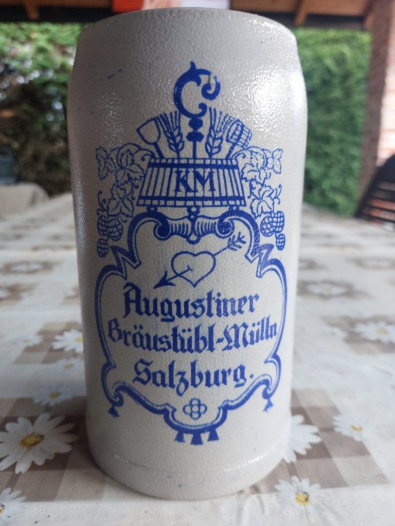 Bierpot Augustiner, Ophalen of Verzenden, Gebruikt, Pul(len), Overige merken