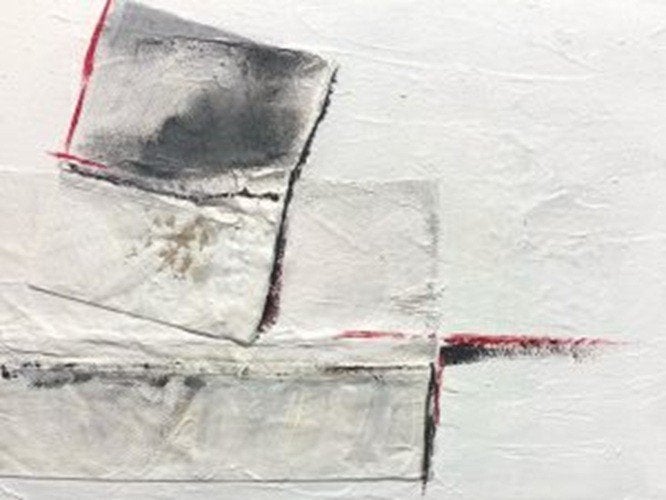 Kunsthandel Gennep - "Verbinding In Eenvoud", Antiquités & Art, Art | Peinture | Moderne, Enlèvement ou Envoi, Signé, Technique mixte