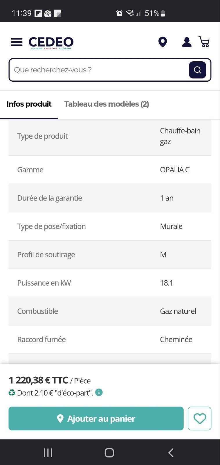chauffe bain saunier duval neuf, Bricolage & Construction, Chauffe-eau & Boilers, Enlèvement