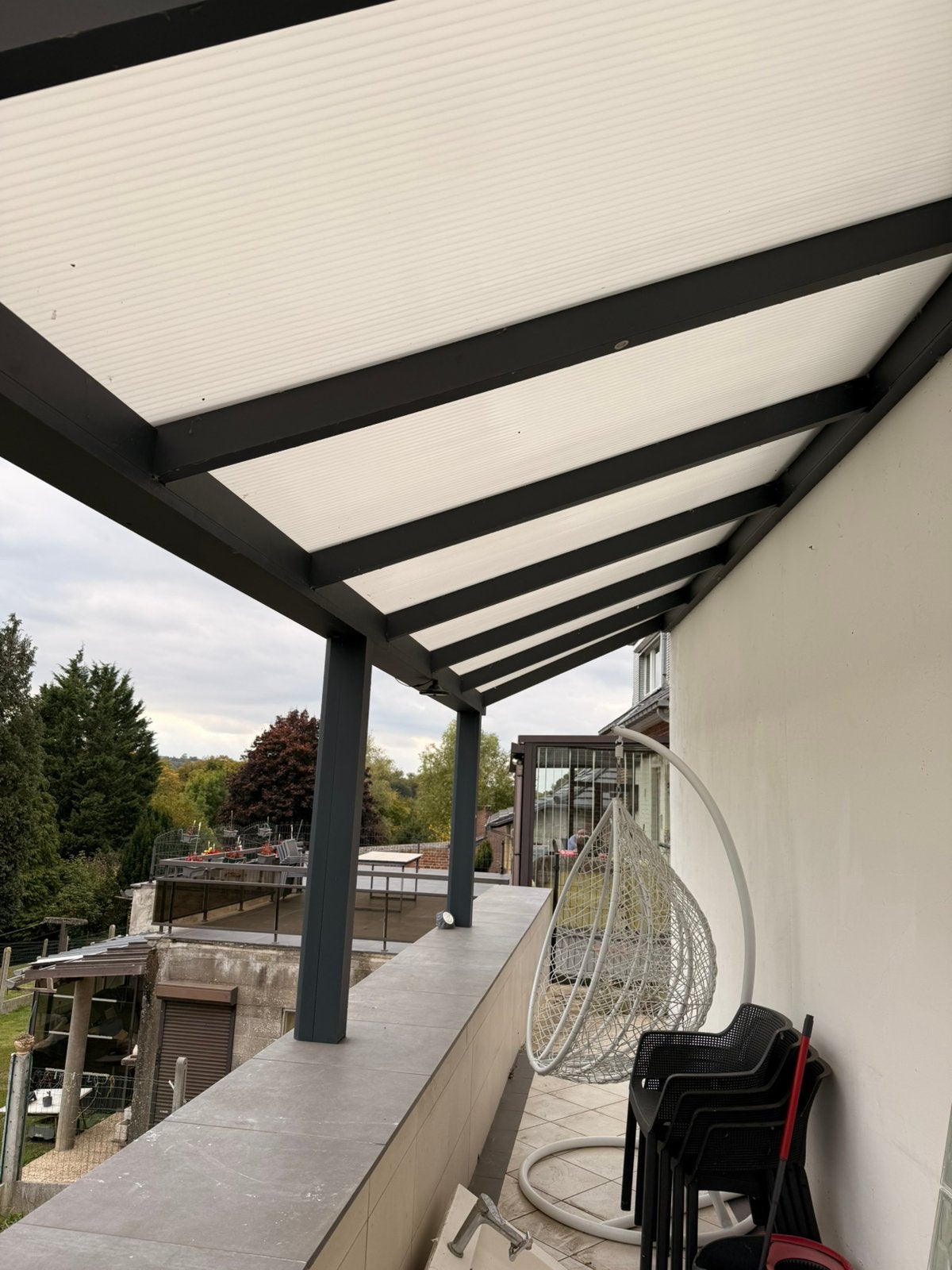 Pergola 2020 terrasse 2.50m sur 10m avec facture, Tuin en Terras, Overkappingen, Ophalen, Zo goed als nieuw