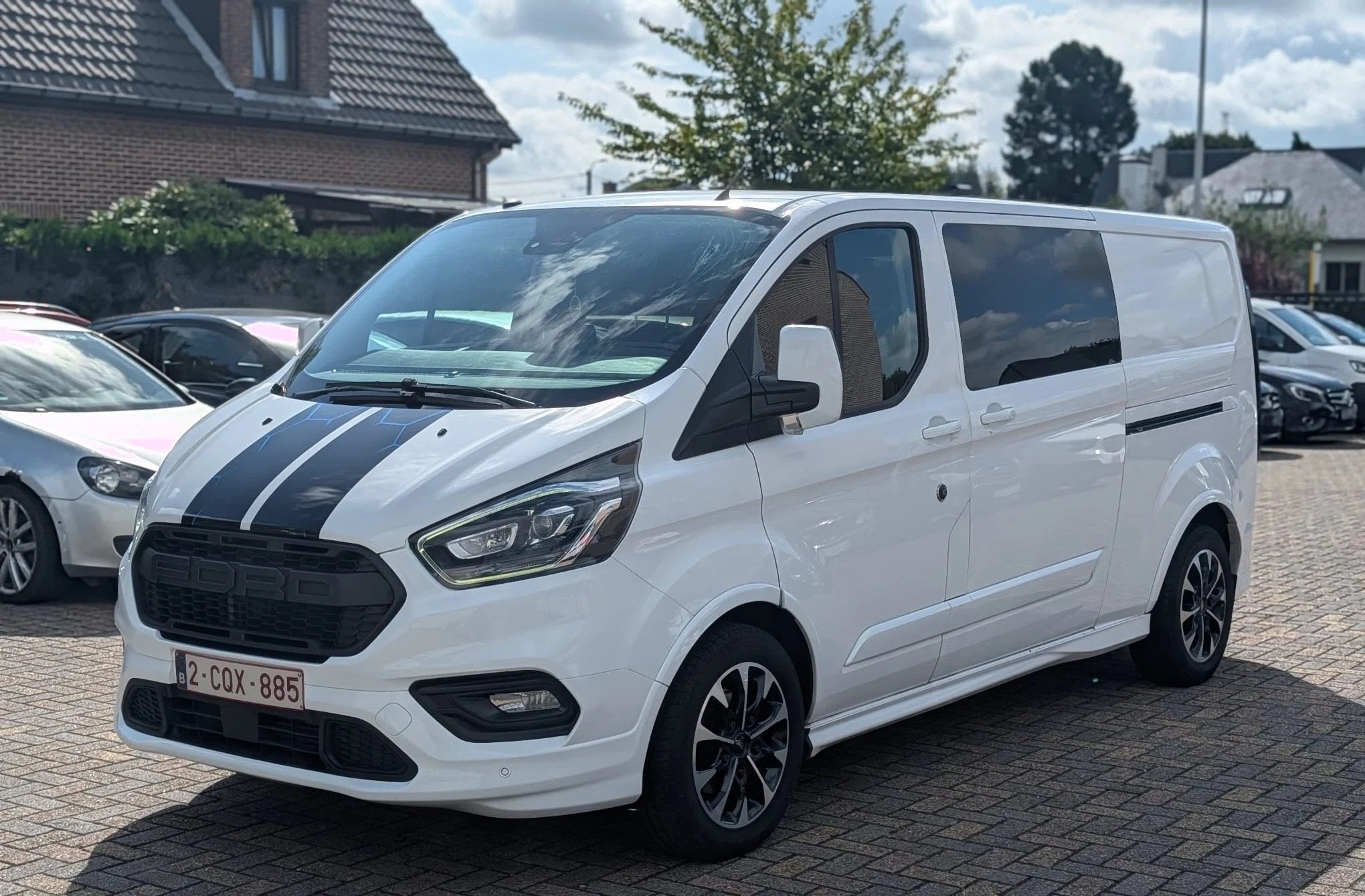 Ford Transit Custom SPORT / CUIR / CAMERA / ATTELAGE, Autos, Cuir, Achat, Euro 6, Entreprise